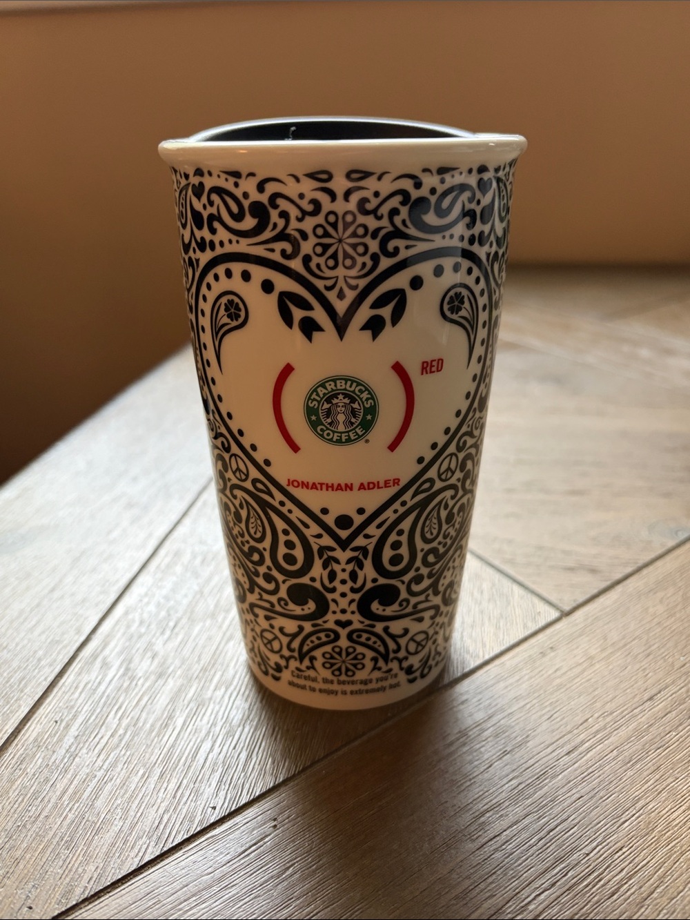 Starbucks Vintage 2010 Jonathan Adler Ceramic Tumbler
